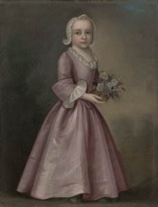 Liten jente holder blomster (tilskrevet Joseph Badger)