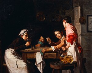 De unge kortspillerne av Joseph Bail