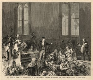 En nattscene i Grace Church av Joseph Becker