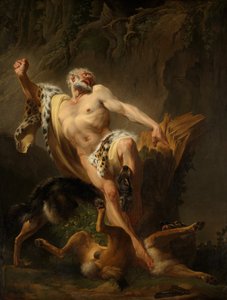 Milo of Croton (olje på lerret)