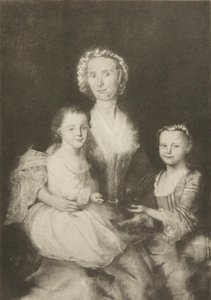 Anne Butterfield Tucker og barna hennes, Elizabeth og Nathaniel