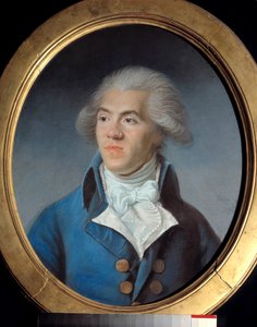 Portrett av Antoine Pierre Joseph Marie Barnave, advokat, karakter av den franske revolusjonen (1761-1793). Pastell av Joseph Boze (1744-1826)