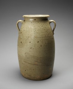 Churn, c. 1873-1900 (alkalisk glasert steintøy) av Joseph C. Rushton