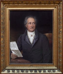 Johann Wolfgang von Goethe (1749-1832). Maleri av Joseph Stieler (1781-1858), Olje på lerret av Joseph Carl Stieler