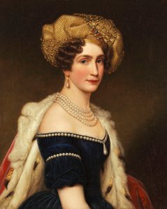 Prinsesse Augusta av Bayern 1788-1851, hertuginne av Leuchtenberg, ca 1825. av Joseph Carl Stieler