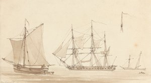 Skonner, Corvette og Fishing Smack av Joseph Cartwright