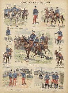 Chasseurs en cheval av den franske hæren