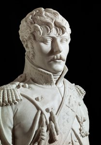 Eugene Rose de Beauharnais kalt prins Eugene for visekonge av Italia, deretter hertug av Leuchtenberg (1781-1824), adoptivsønn av Napoleon I Marmorskulptur av Joseph Chinard (1756-1813) 1806 Versailles, slottsmuseum