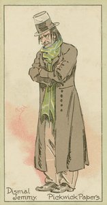 Dismal Jemmy, Pickwick Papers (fargelitografi)