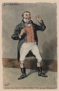 John Browdie, Nicholas Nickleby (farge litho)