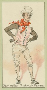 Sam Weller, Pickwick Papers (fargelitografi)