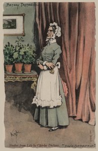 Betsey Trotwood, David Copperfield (litho-farge)