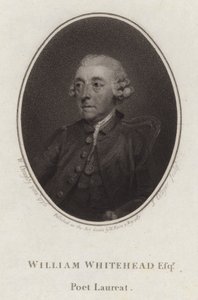 William Whitehead , engelsk poet og dramatiker (gravering) av Joseph Collyer