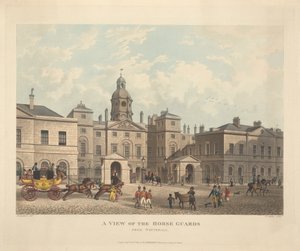 En utsikt over hestevakter fra Whitehall av Joseph Constantine Stadler