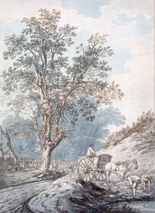 Kjerre og hest, 1700-tallet. av Joseph Constantine Stadler