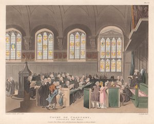 Court of Chancery, Lincoln's Inn Hall av Joseph Constantine Stadler