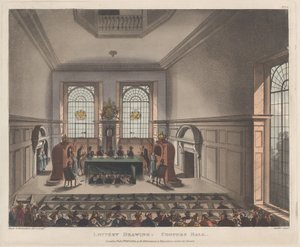 Lotteritegning, Coopers Hall, 1. februar 1809., 1. februar 1809. av Joseph Constantine Stadler