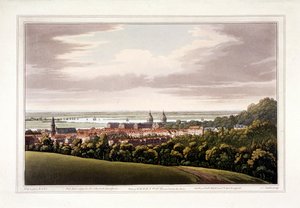 Utsikt over Greenwich, London, 1795 av Joseph Constantine Stadler