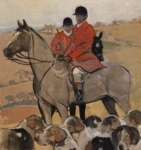 The Meet (gouache på lin) av Joseph Crawhall