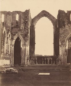 Fountains Abbey. The Chapel of the Nine Alters, Interiør, 1850-tallet.