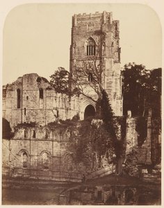 Fountains Abbey. Kirken og kapittelhuset, 1850-årene.