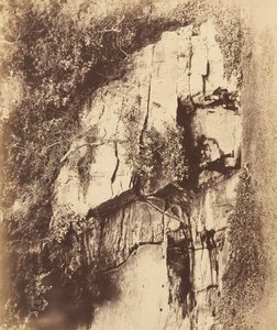 Fountains Abbey. The Echo Rock, 1850-tallet.