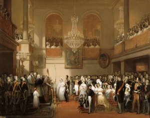 Ekteskap med Leopold I av belgierne og prinsesse Louise av Orléans på Château de Compiègne, Au