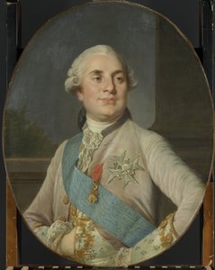 Portrett av Louis XVI, konge av Frankrike Ludvig XVI (1754-1793), konge av Frankrike av Joseph Duplessis (workshop of)