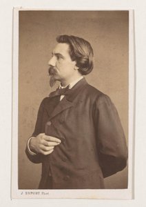 Portret van de schilder Henri Jacques Bource, halvfigur Antwerpen skole. Portretter biografier visittkort. Collection Dupont (serietittel)