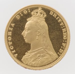 Queen Victoria Jubilee Head-proof suveren, 1887.