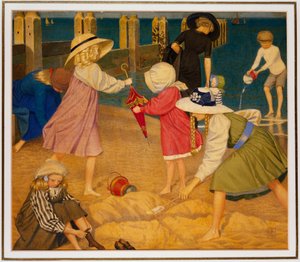 On the Beach, Southwold av Joseph Edward Southall