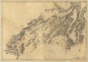 Kysten av Maine fra Salter Island til Portland Head. av Joseph F. W. Des Barres