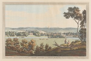 Court Garden og Great Marlow av Joseph Farington