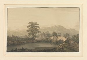 Nr. Inngang til Keswick & Bridge av Joseph Farington
