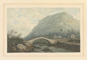 Utsikt over Bridge & Village of Rydal av Joseph Farington