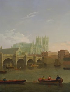 Westminster Abbey og Bridge av Joseph Farington