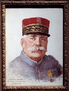 Portrett av general Joffre (1852-1931), marechal of France Maleri av Joseph Felix Bouchor (1853-1937). 1915. Dim. 0,33x0,24 m. Paris, Musee Carnavalet