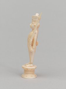 Hvit bonde, sjakkbrikke, India, 1820 ca