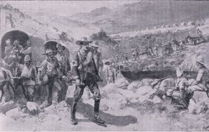 Etter slaget: en melankolsk retur (litho) av Joseph Finnemore