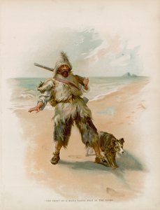 Illustrasjon for Robinson Crusoe