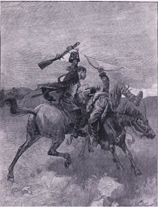 Slår en av dem av hesten hans (litho) av Joseph Finnemore