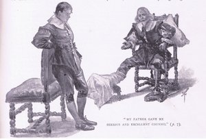 Faren min ga meg seriøst råd (litho) av Joseph Finnemore