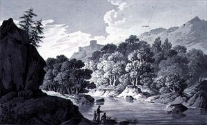 Landskapsskisser av Joseph Francis Burrel