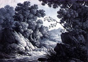 Landskapsskisser av Joseph Francis Burrel