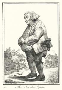 Med hennes kjære ektemann (gravering) av Joseph Franz von (after) Goez