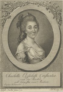 Portrett av Elisa von der Recke 1754-1833, 1783. av Joseph Friedrich August Darbes