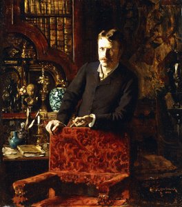 En gentleman i et interiør, 1881 av Joseph-Gabriel Aubrun