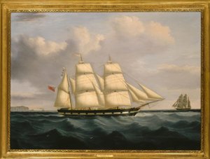Bark Isis / maleri fra 1800-tallet av Joseph Heard
