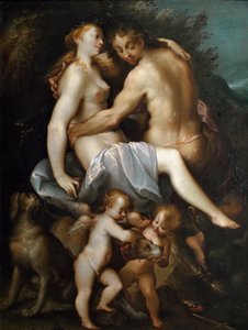 Adonis og Venus Maleri av Joseph Heintz kalt den eldste