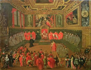 Publikum med dogen på College of the Ducale Palace